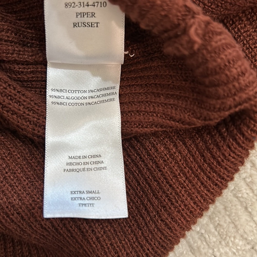 Rails Piper Womans Henley Sweater Top In Russet S… - image 5